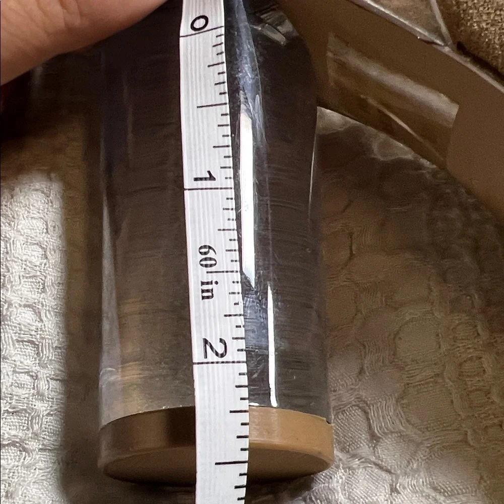 Steve Madden Transparent and Tan Heels size 5 - Picture 7 of 11